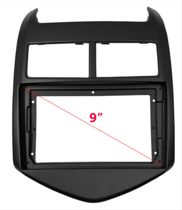 Holden Barina 2011-2016 stereo facia 9 inch android Double din 2 din fascia frame surround