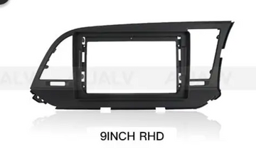 Hyundai Elantra 2015-2019 stereo facia 9 inch android Double din 2 din fascia frame surround