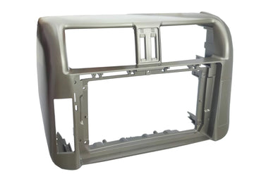 A Toyota Prado 2009-2013 150 Series stereo facia frame suitable for both 9 inch android and 7 inch Double din 2 din fascia frame.