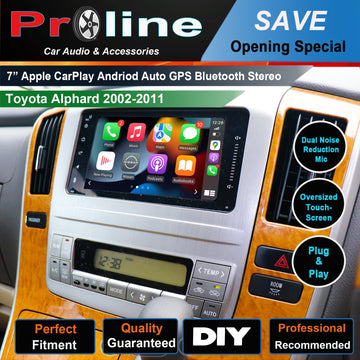 Toyota Alphard 2001-2008 10 Series Infotainment Wireless carplay Android auto Stereo