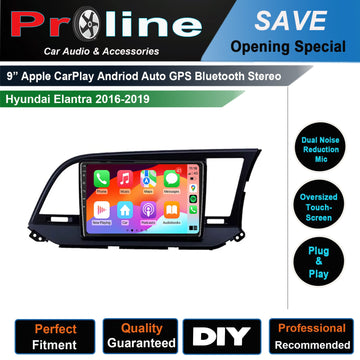 Hyundai Elantra 2016-2019 9 GPS Bluetooth Apple CarPlay Android Auto Stereo