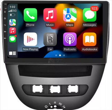 Peugeot 107 2005-2014 Wireless Apple Carplay Android Auto GPS Bluetooth Stereo