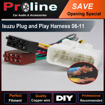 Isuzu D-Max ISO wiring harness adaptor cable connector lead loom plug wire MUX
