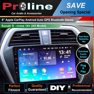 Suzuki S-Cross 2014-2021 Wireless Apple Carplay Android Auto GPS SatNav Radio Stereo