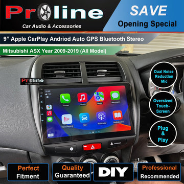 Mitsubishi ASX 2009-2019 GPS Bluetooth Stereo Accessories Wireless Apple Carplay USB