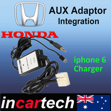 Honda civic CRV Accord Jazz Accord euro aux adaptor adapter integration iphone
