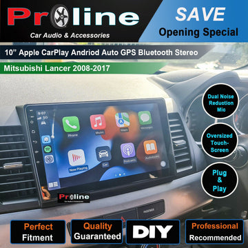 Mitsubishi Lancer 2008-2017 GPS Bluetooth Stereo Accessories Apple Carplay Headunit