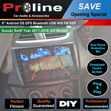 Suzuki Swift 2011-2017 Apple Carplay Android Auto GPS SatNav Radio Bluetooth Camera