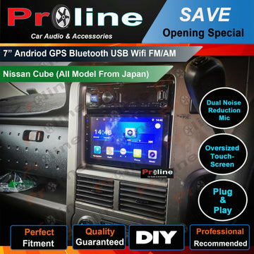 Nissan Cube 2003-2008 GPS Bluetooth Wireless Apple CarPlay Android Auto Stereo