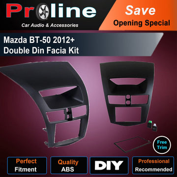 For Mazda BT50 2012+ Radio Stereo double DIN Facia Dash Panel Trim kit install
