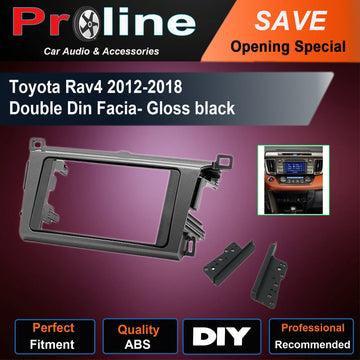 For Toyota Rav4 12-18 DOUBLE 2 DIN stereo radio facia Fascia Dash kit Panel