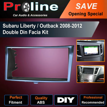 Subaru Liberty Outback 09-14 DOUBLE DIN radio facia sterero Fascia Dash kit