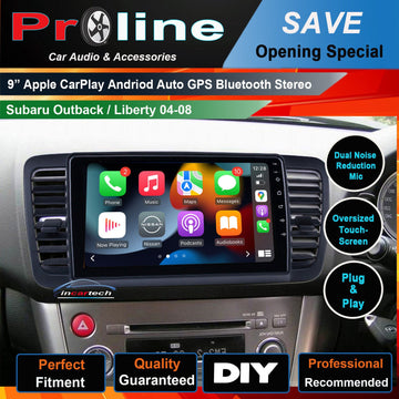 Subaru Outback 2003-2009 Wireless Apple Carplay Bluetooth Android Auto 9 screen