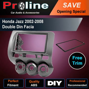 Honda Jazz 2002-2008 GD DOUBLE 2 DIN stereo radio facia Fascia Dash kit Panel