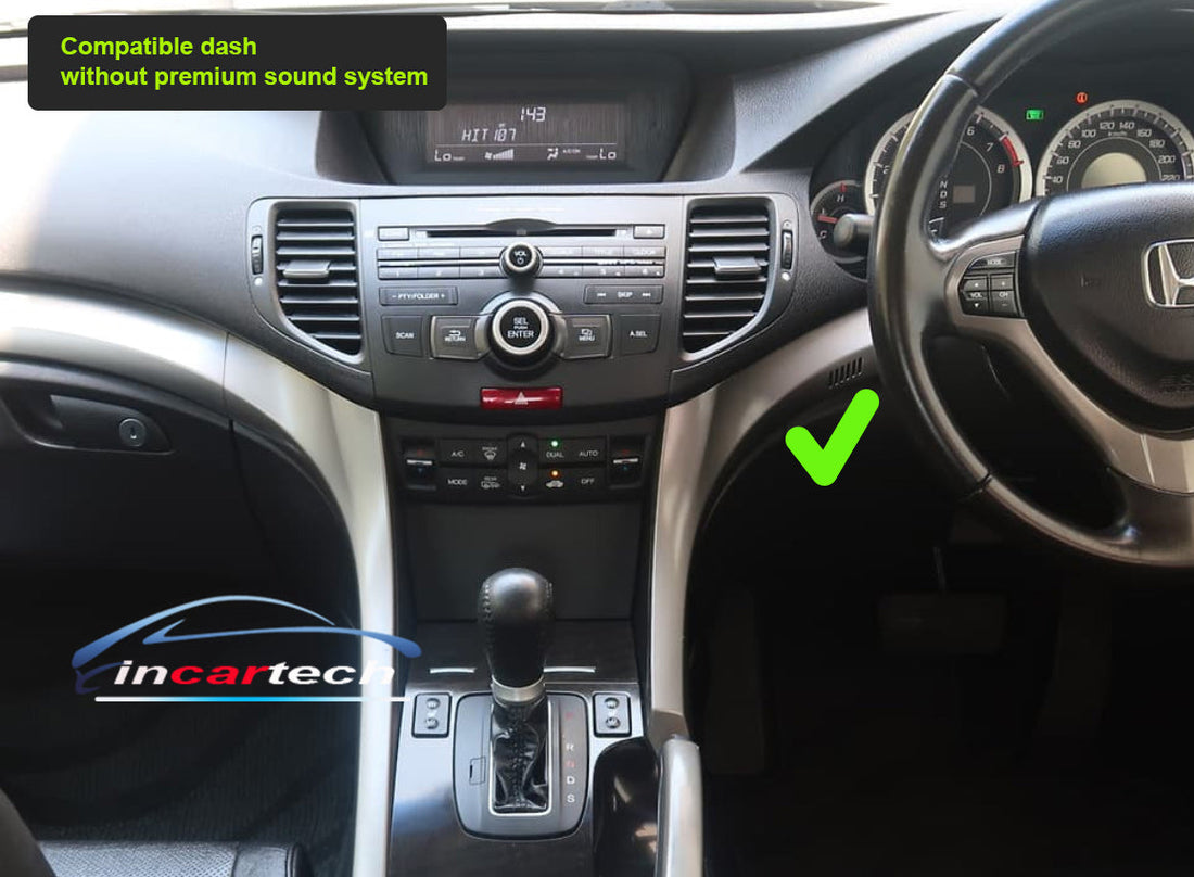Honda Accord Euro 2008-2015 stereo facia 9 inch android  Double din 2 din fascia frame surround