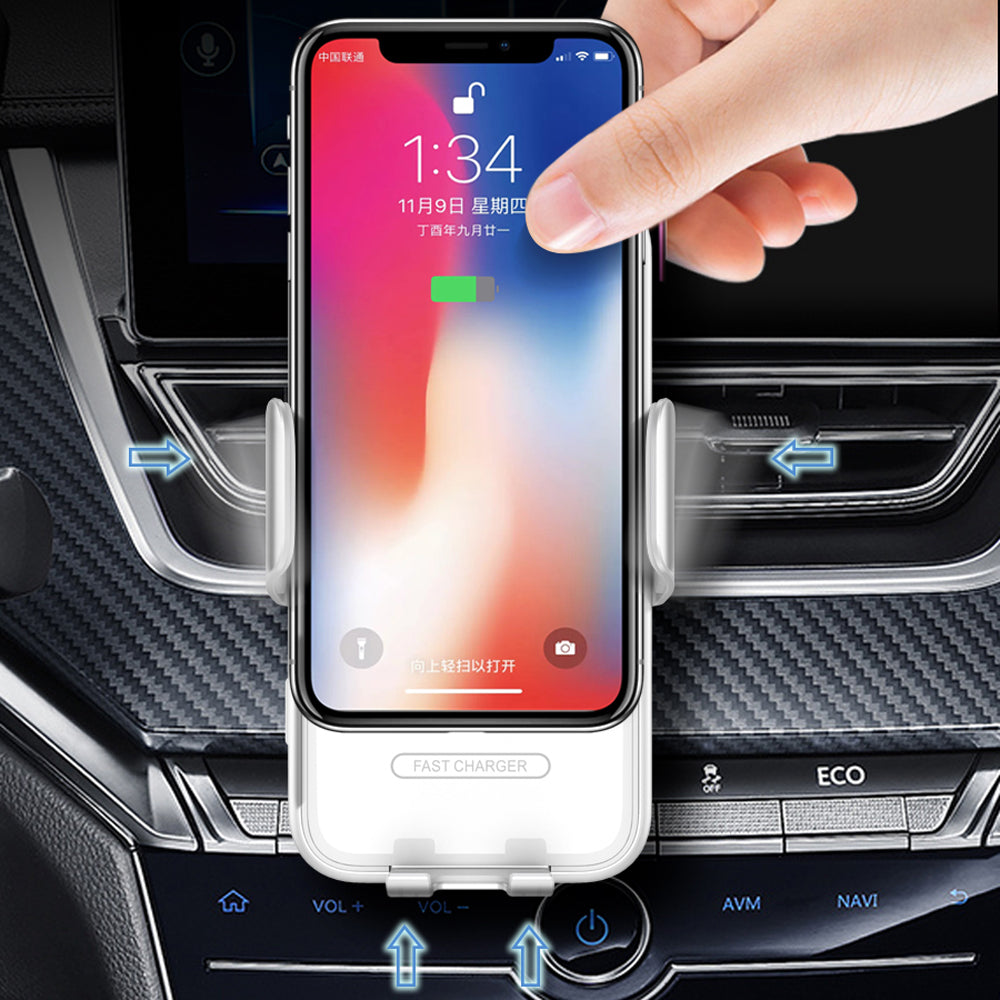 New Car Wireless Charging Bracket Automatic Sensing Touch 15W Wireless Charging
