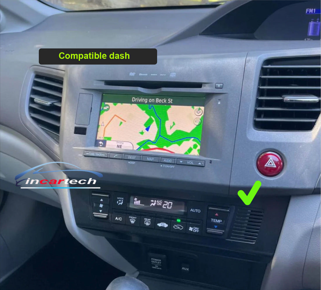 Honda Civic 2012-2016 sedan stereo facia 9 inch android  Double din 2 din fascia frame surround