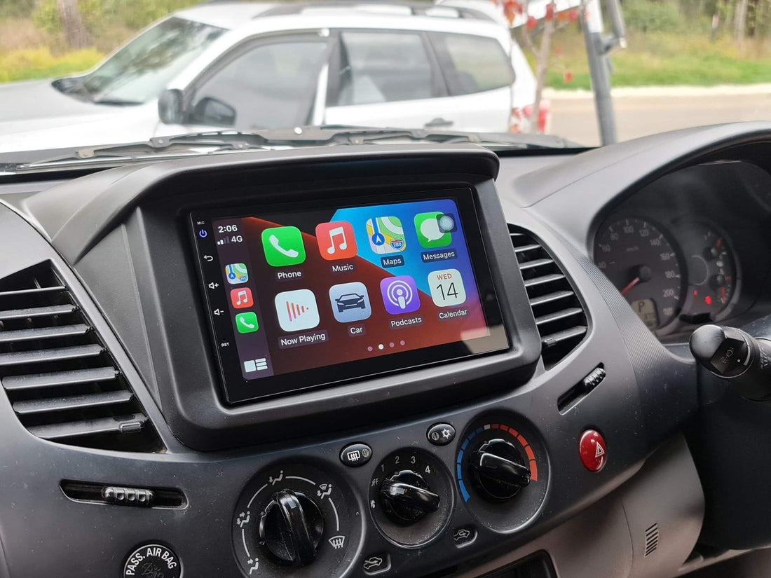 Mitsubishi Triton 2006-2016 7 GPS Satnav Bluetooth Stereo Wireless Apple Carplay Android Auto