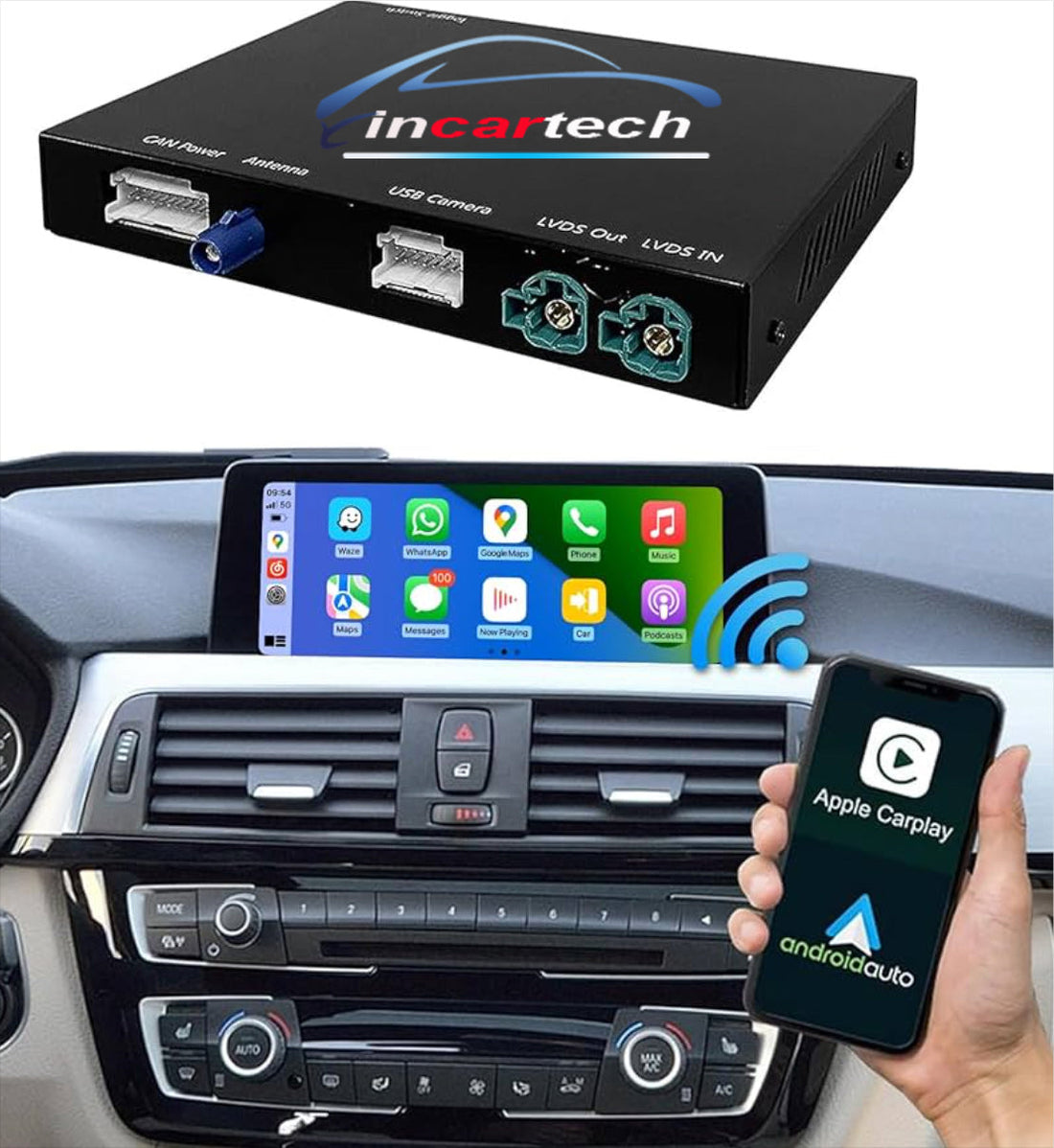 BMW 1 series 116 118 120 125 M135 M140 Add Wireless CarPlay & Android Auto MMI Retrofit integration