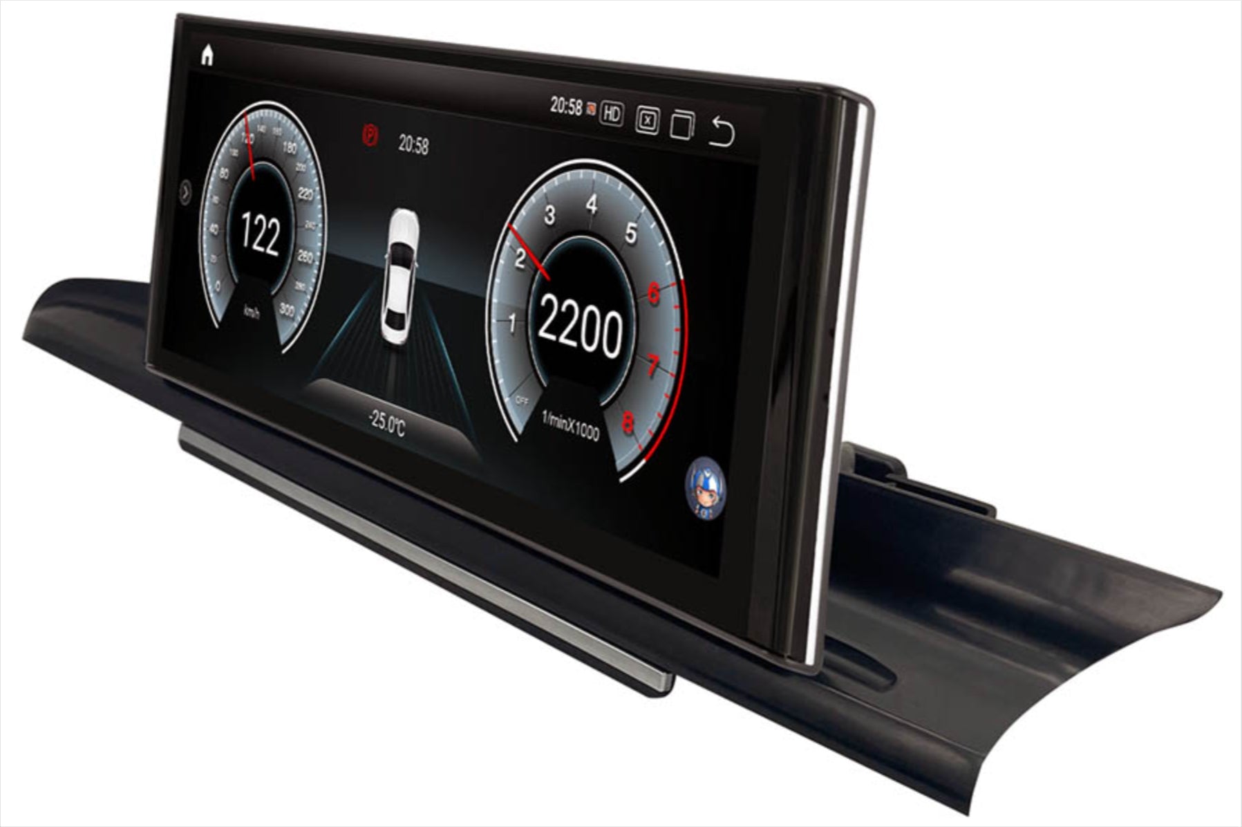 Audi A6 C7 2011-2018 12.3 inch touchscreen aftermarket upgrade Car stereo wireless Carplay and wireless android auto