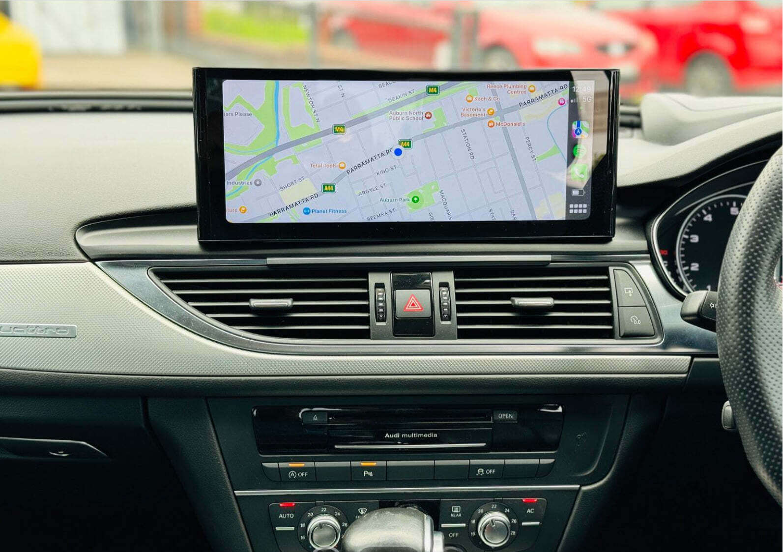 Audi A6 C7 2011-2018 12.3 inch touchscreen aftermarket upgrade Car stereo wireless Carplay and wireless android auto
