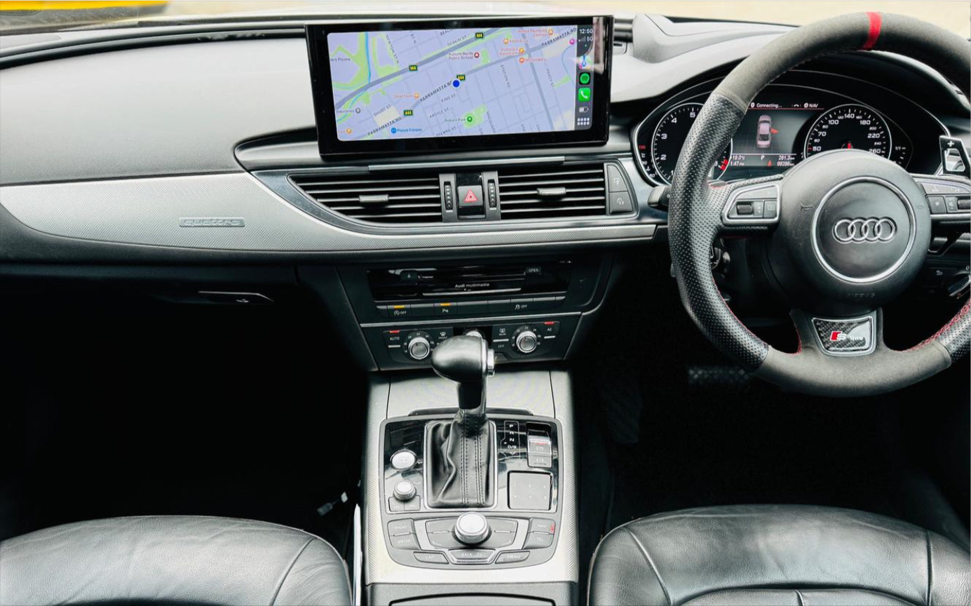 Audi A6 C7 2011-2018 12.3 inch touchscreen aftermarket upgrade Car stereo wireless Carplay and wireless android auto
