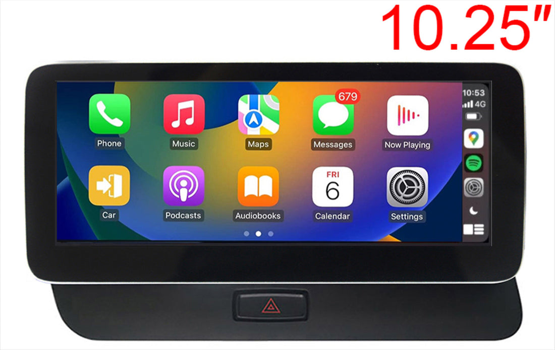 Audi Q5 2008-2017 type 8R 10.25 inch touchscreen aftermarket upgrade Car stereo wireless Carplay and wireless android auto