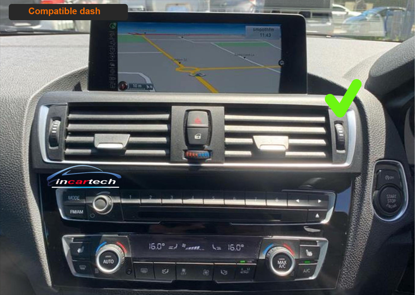 BMW 1 Series F20/F21 2010-2017 aftermarket radio upgrade Car stereo wireless CarPlay and wireless Android Auto