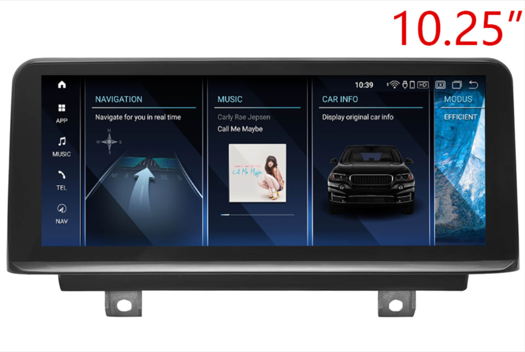 BMW 3 Series/M3 2006-2012 (E90 E91 E92 E94) 10.25 inch touchscreen aftermarket screen upgrade Car stereo wireless CarPlay and wireless Android Auto