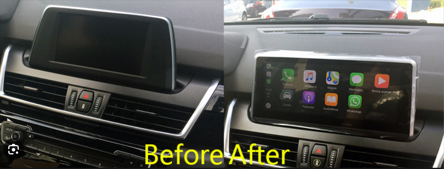 BMW 2 Series F45 F46 2012-2017 10.25 inch touchscreen aftermarket screen upgrade Car stereo wireless CarPlay and wireless Android Auto