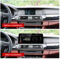 BMW 5 Series 2011-2017 (F10 F11) 12.3 inch touchscreen aftermarket screen upgrade Car stereo wireless CarPlay and wireless Android Auto