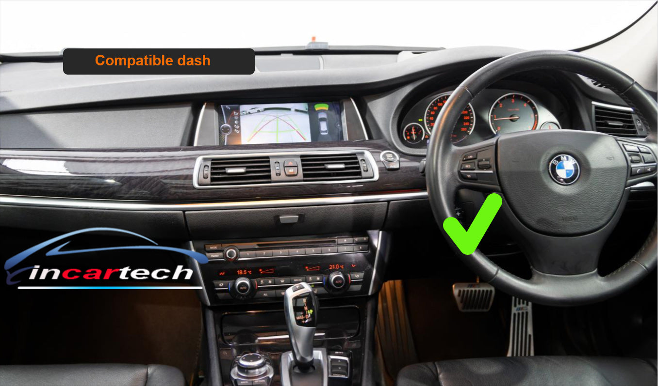 BMW 5 Series 2011-2017 (F10 F11) 12.3 inch touchscreen aftermarket screen upgrade Car stereo wireless CarPlay and wireless Android Auto