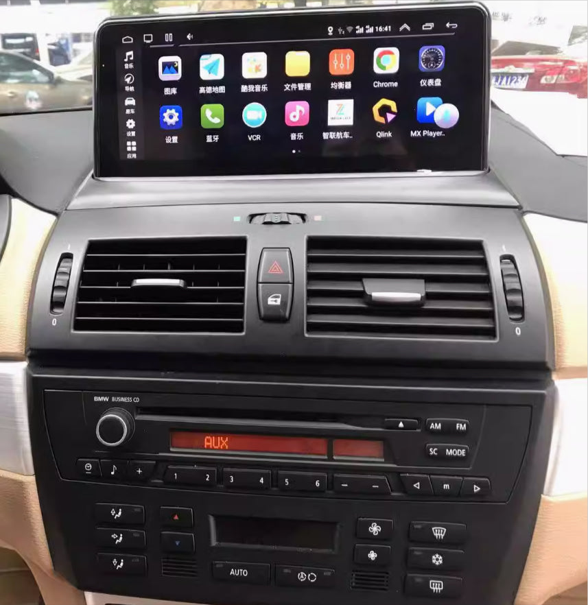 BMW x3 2004-2009（E83) 10.25 inch touchscreen aftermarket stereo upgrade wireless CarPlay and wireless Android Auto