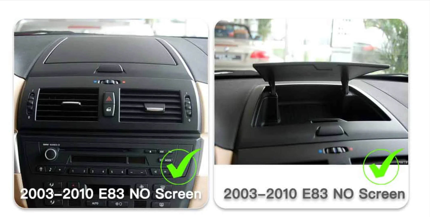 BMW x3 2004-2009（E83) 10.25 inch touchscreen aftermarket stereo upgrade wireless CarPlay and wireless Android Auto