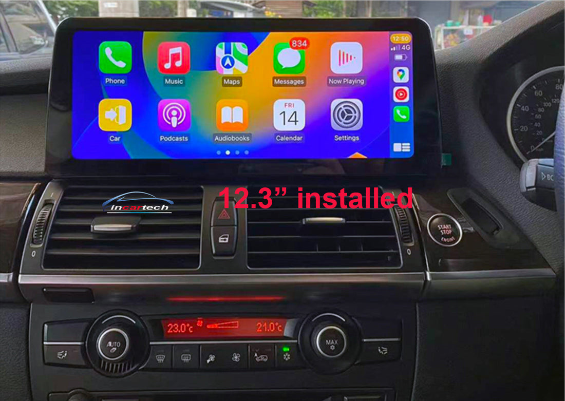 BMW x5 2007-2013(E70)12.3 inch touchscreen aftermarket screen upgrade Car stereo wireless CarPlay and wireless Android Auto Regular