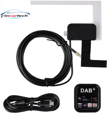 Car Radio Window Antenna Active DAB Digital Audio Broadcasting Car Window Roof Windshield Antenna Suitable for Android stereo Versions 4.1~11.0