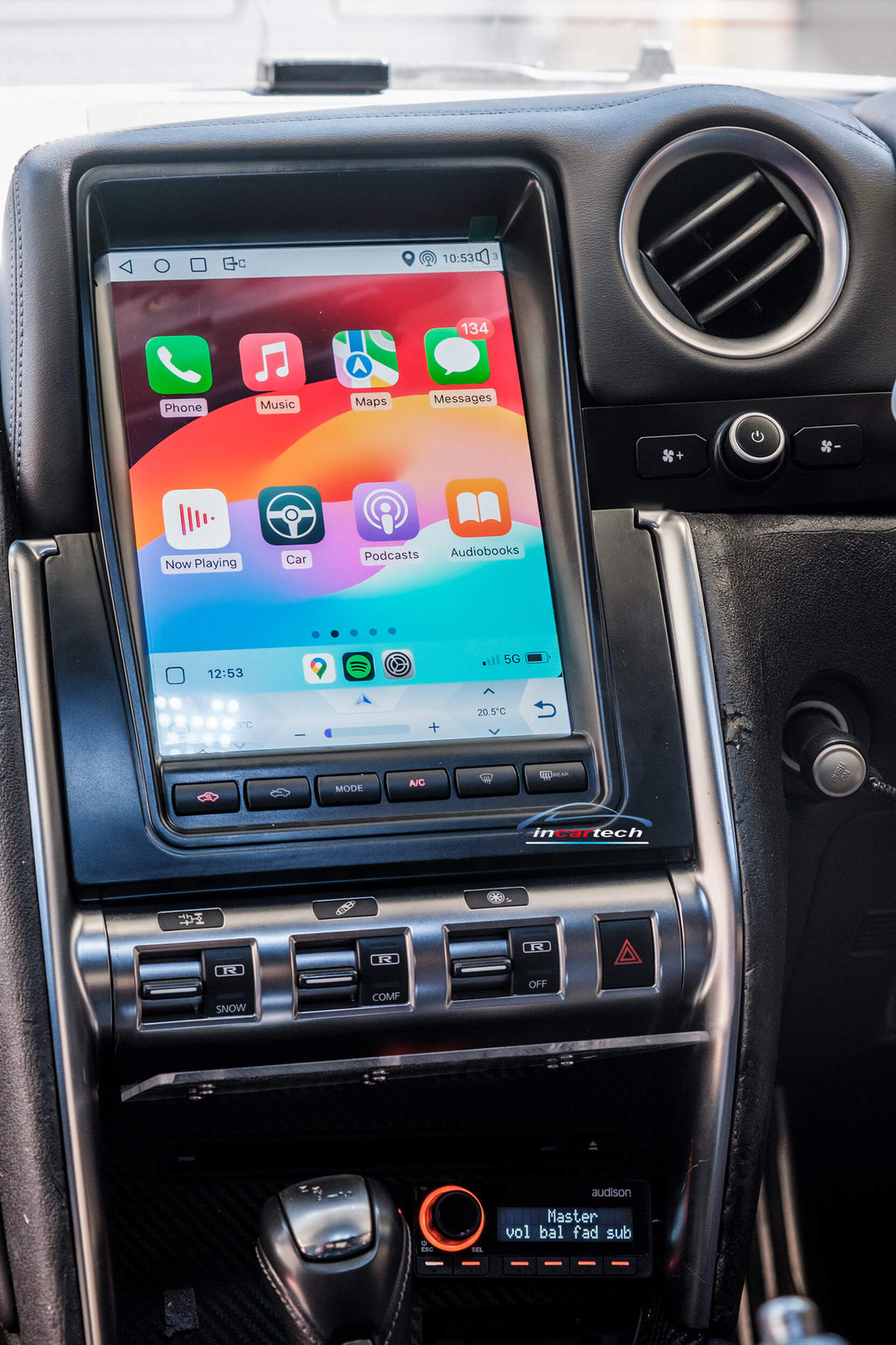 Nissan GTR GT-R 2007-2015 10.25 Tesla Style Radio Auto Stereo Wireless CarPlay Android Auto