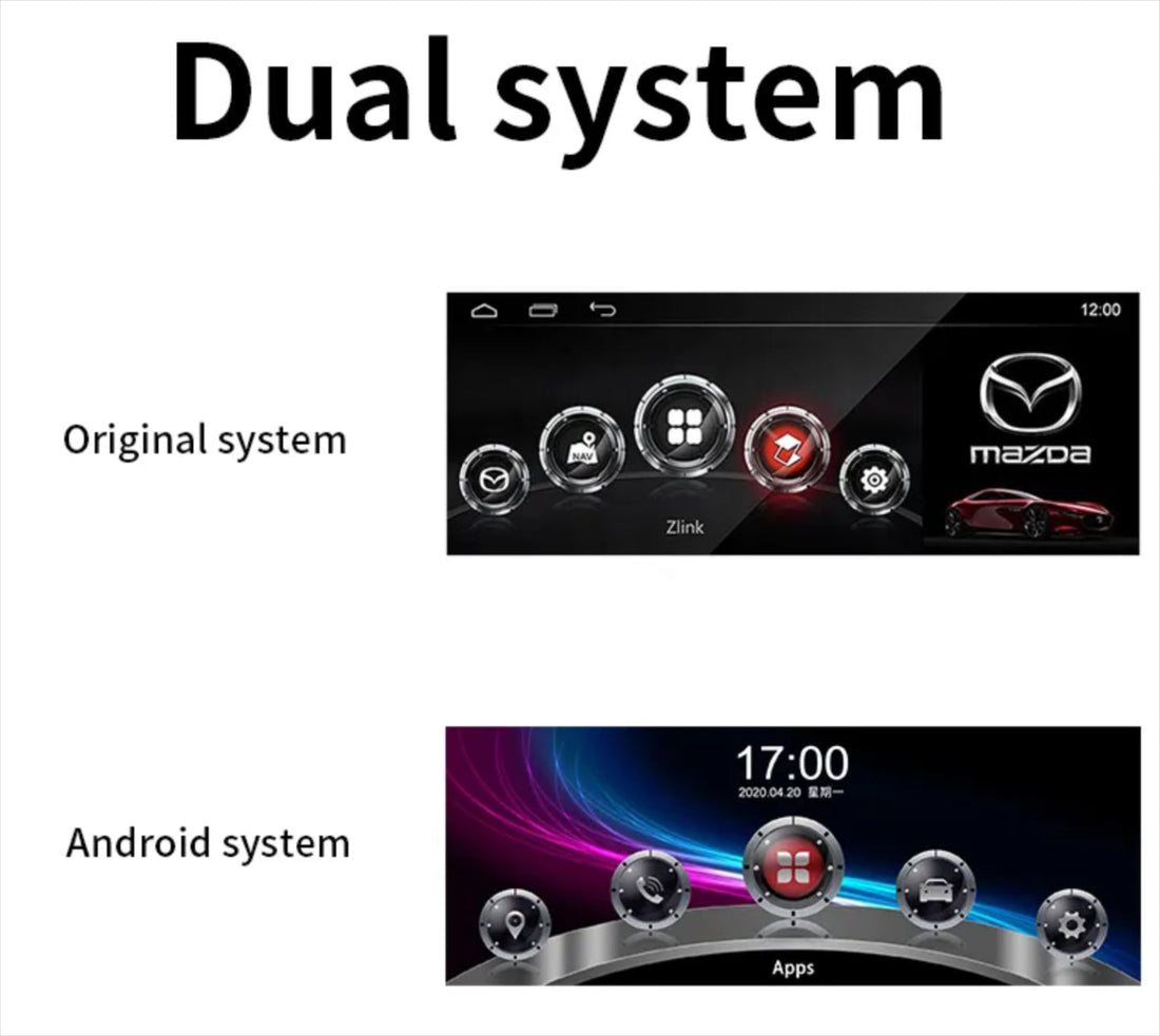 Mazda CX9 2016-2022 10.25 touchscreen stereo upgrade Wireless CarPlay Android auto