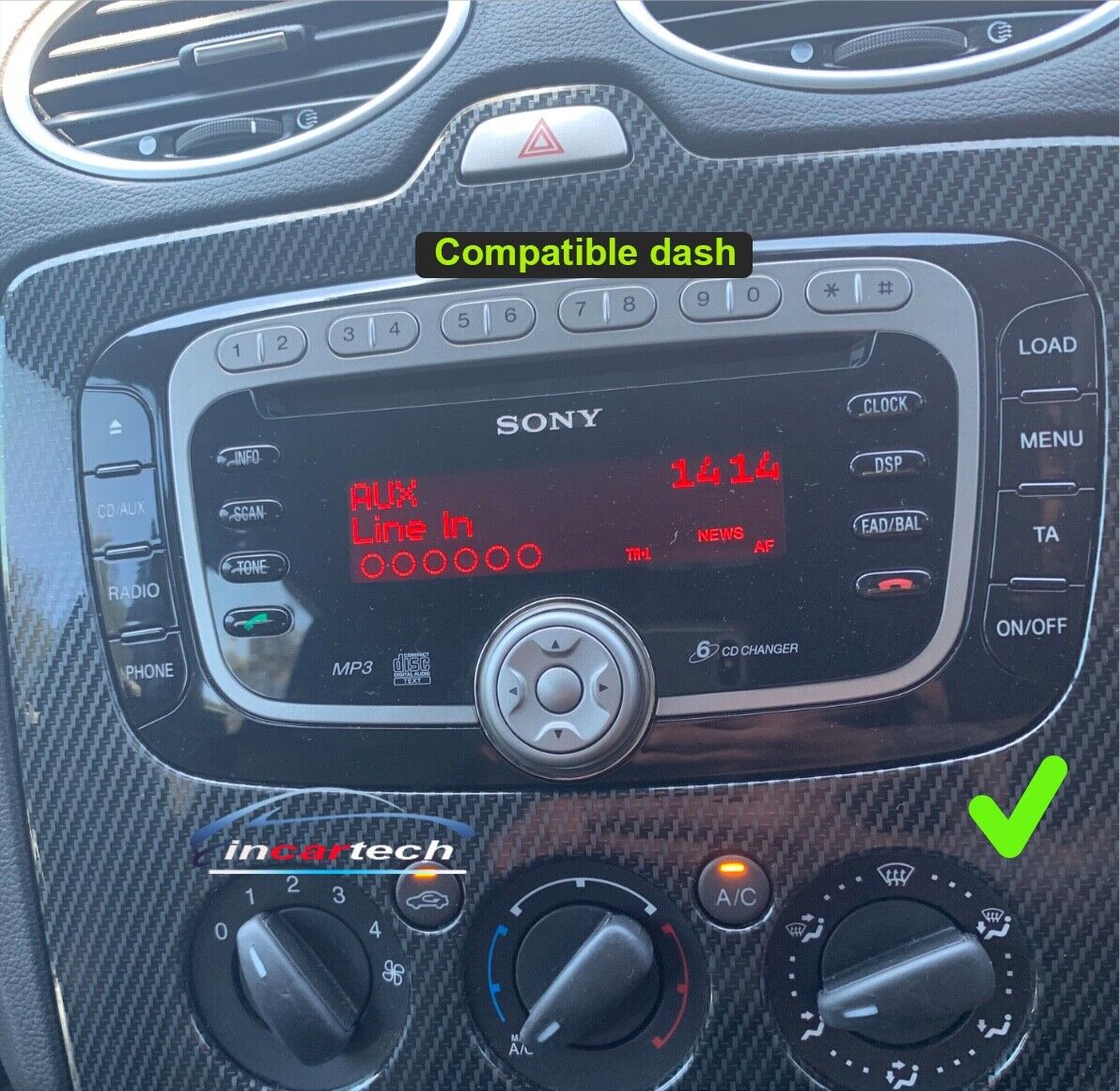 Ford Focus 2005-2011 Radio stereo GPS Camera Wireless Apple CarPlay Android Auto