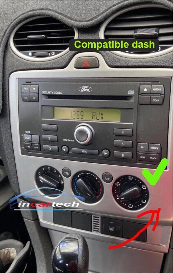 Ford Focus 2005-2011 Radio stereo GPS Camera Wireless Apple CarPlay Android Auto