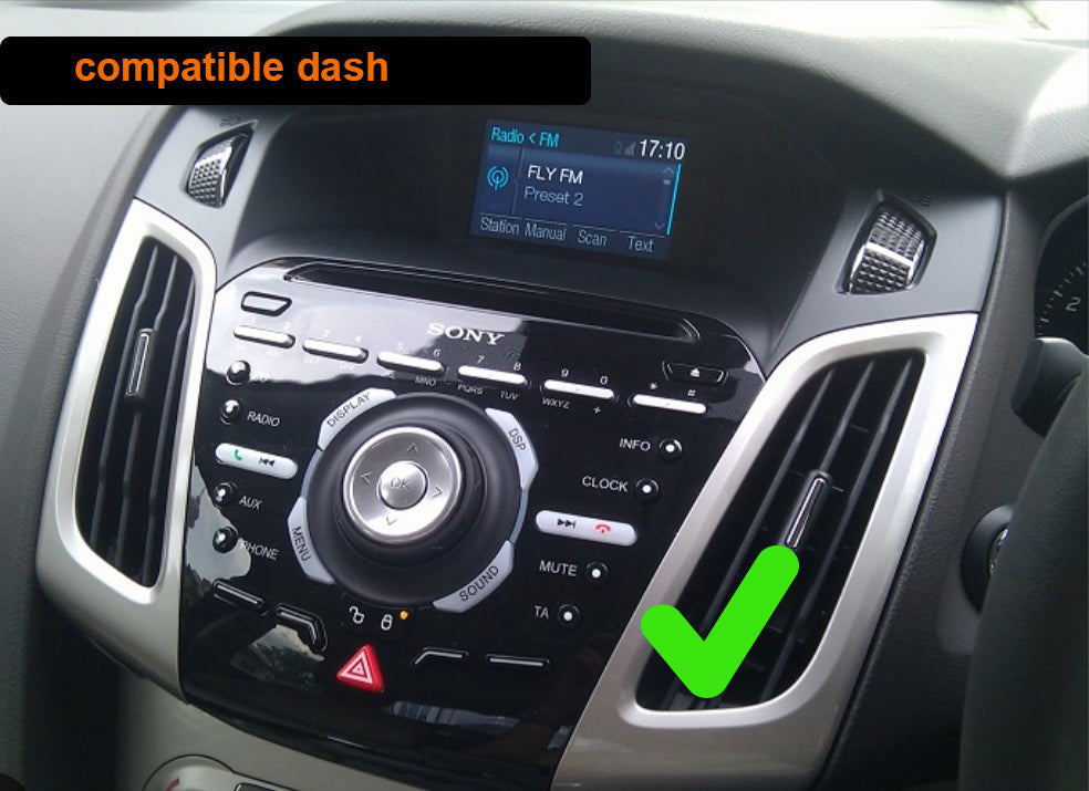 Ford Focus 2012-2014 Wireless Apple CarPlay Android Auto Radio stereo GPS Camera 9" touchscreen
