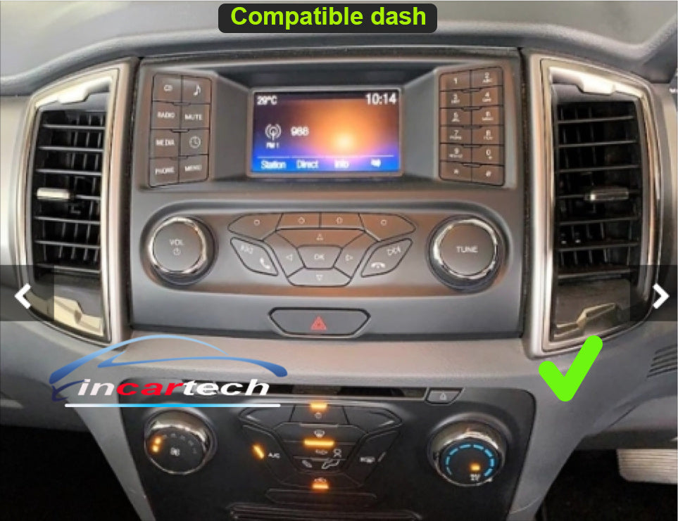 Ford Ranger 2015-2022 PX MkII MKIII stereo facia suit both 9 inch and 7 inch Double din 2 din