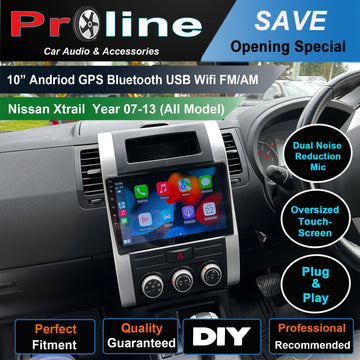Nissan Xtrail 2007-2013 10 GPS BT Wireless Carplay Android Auto Headunit Stereo