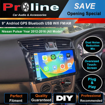 Nissan Pulsar 2012-2016 GPS Bluetooth Wireless Apple CarPlay Android Auto Stereo