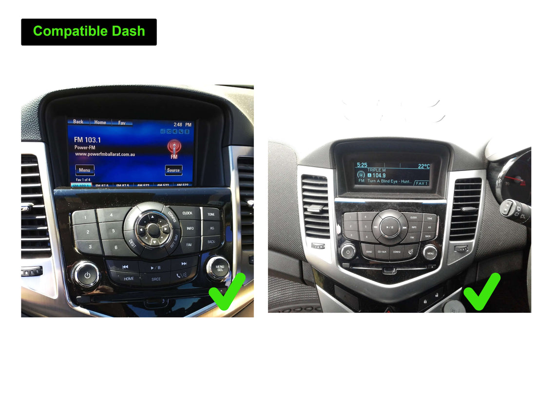 Holden Cruze 2009-2016 GPS 9 touchscreen Wireless carplay Android auto stereo