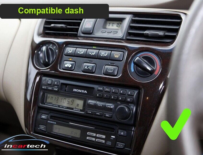Honda Accord 1998-2002 9" GPS wireless Apple CarPlay Android Auto HeadUnit screen