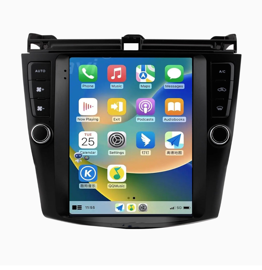 Honda Accord Euro 2003-2008 12.1 Touchscreen GPS wireless CarPlay Android Auto HeadUnit screen