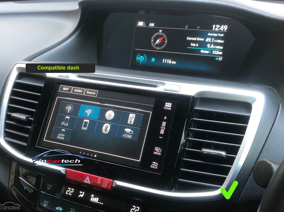 Honda Accord 2015-2019 9" Touchscreen GPS wireless CarPlay Android Auto HeadUnit screen