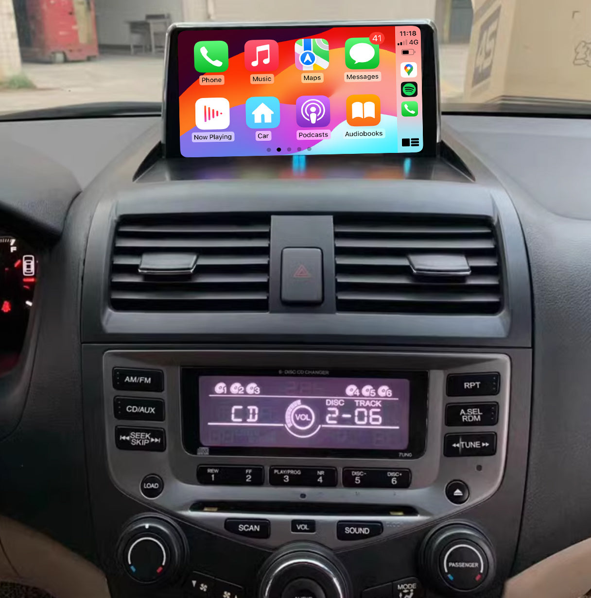Honda Accord Euro 2003-2008 9 Touchscreen GPS wireless CarPlay Android Auto HeadUnit screen