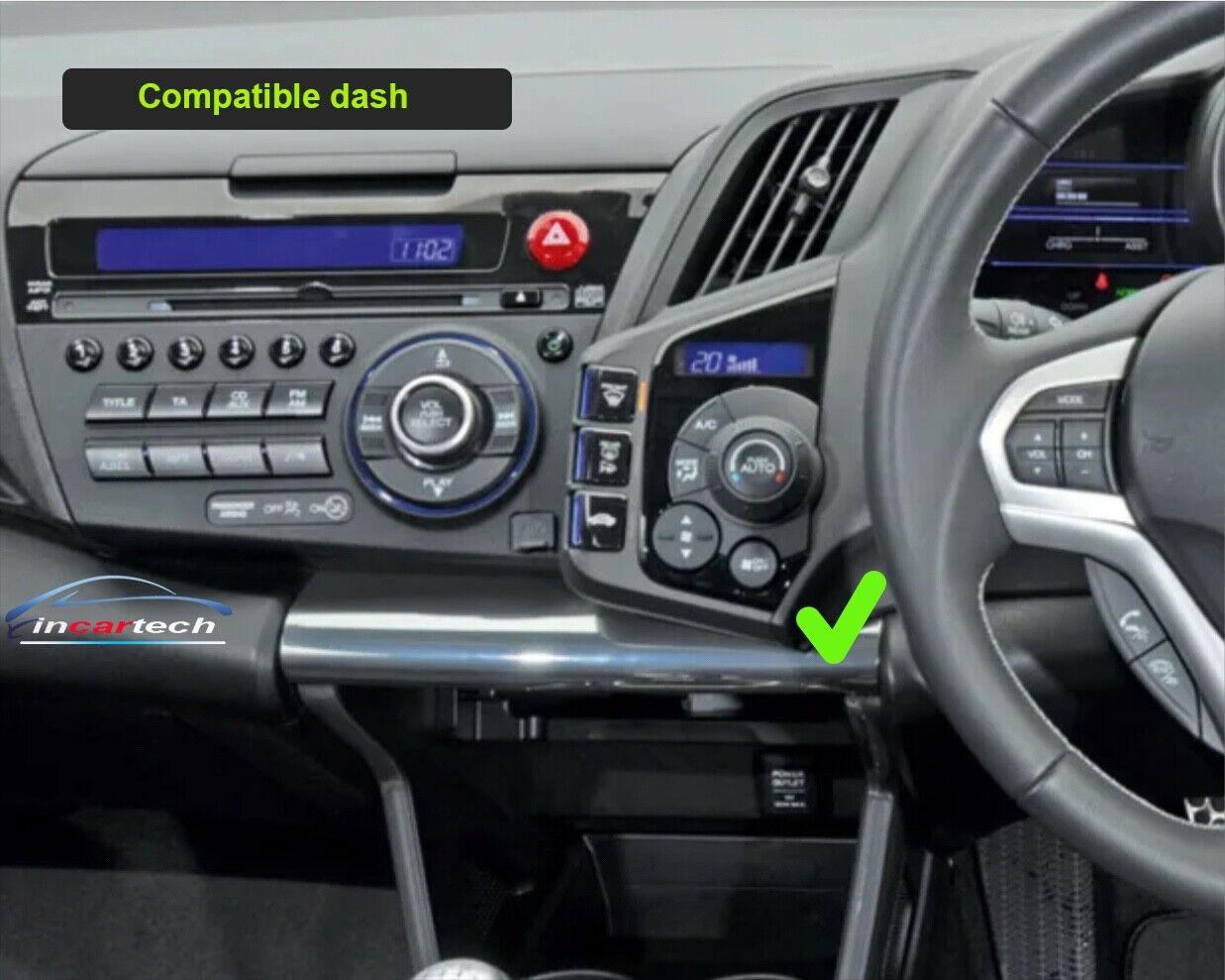 Honda CRZ 2010-2016 Wireless apple CarPlay Android Auto GPS Radio Stereo satnav